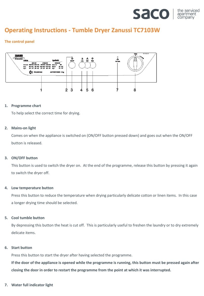Zanussi TC7103W User manual Zanussi TC7103W User manual