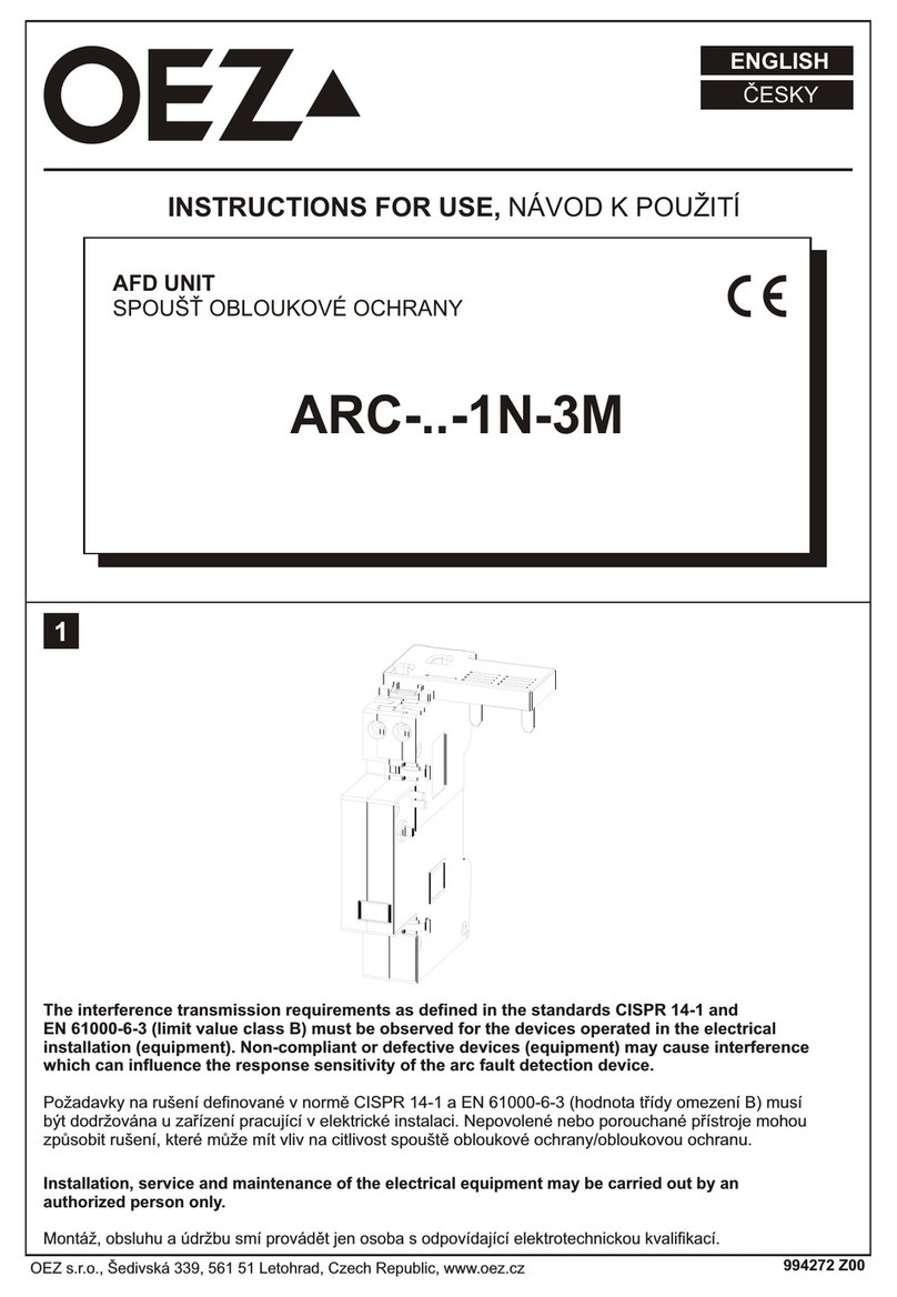 OEZ ARC 1N-3M Series Instructions for use