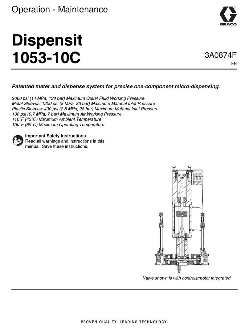Graco Dispensit 1053-10C Troubleshooting guide