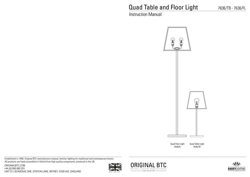 Original BTC Davey Lighting 7636/TB instruction manual