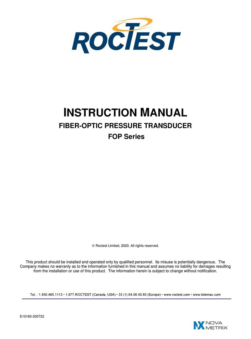 ROCTEST FOP Series instruction manual