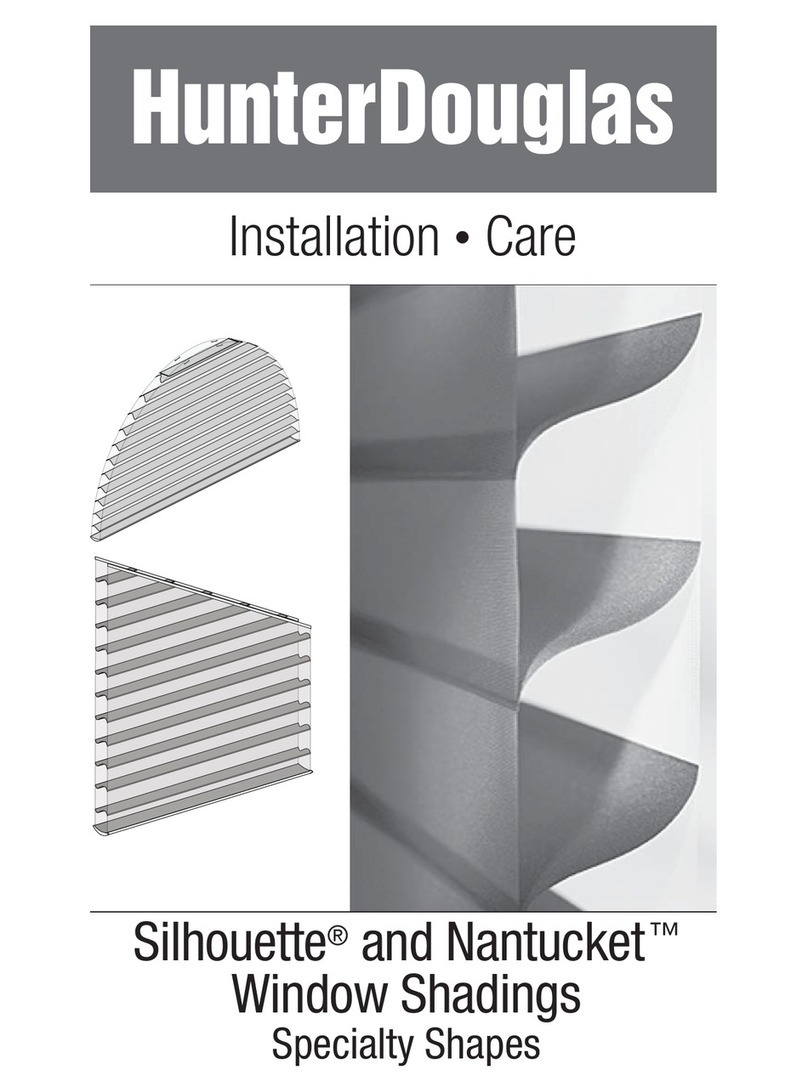 HunterDouglas Silhouette Assembly instructions HunterDouglas Silhouette Assembly instructions