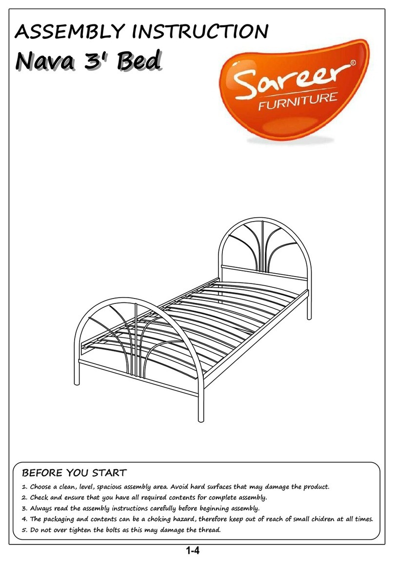 Sareer Nava 3' Bed Assembly instruction Sareer Nava 3' Bed Assembly instruction