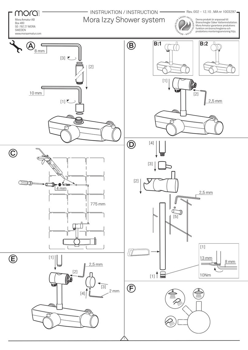 Mora armatur Izzy 705600 Instruction