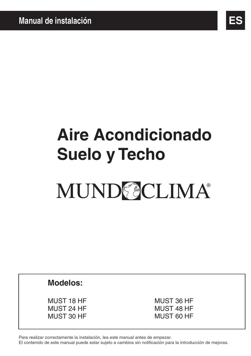mundoclima MUST 18 HF User manual