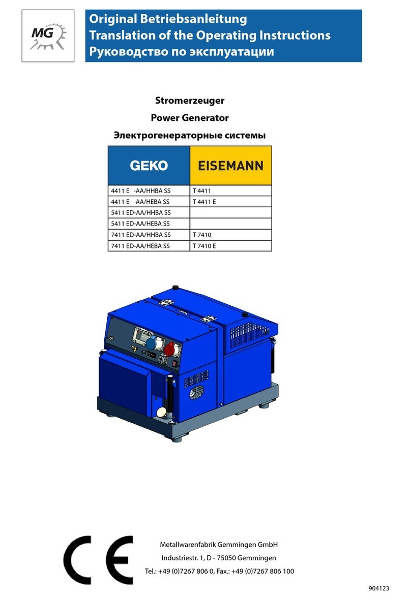 Metallwarenfabrik Gemmingen Geko 4411 E-AA/HHBA SS operating instructions