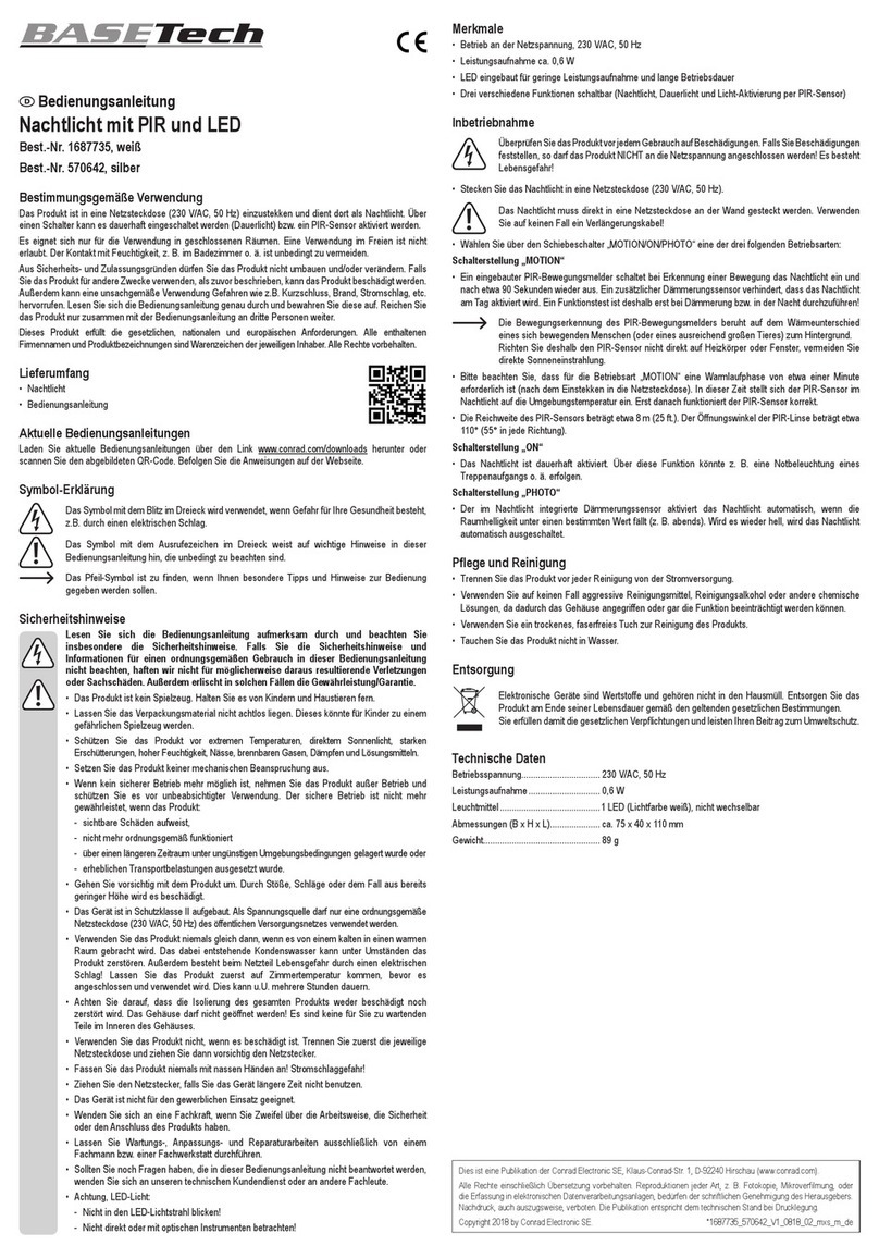 BASETech 1687735 User manual BASETech 1687735 User manual