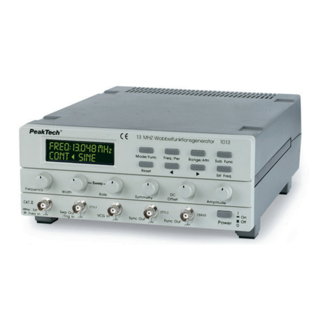 PeakTech 1006 User manual