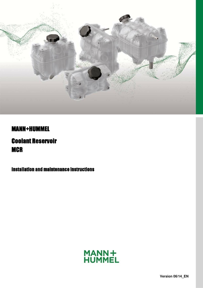 MANN+HUMMEL MCR Series Installation and maintenance instructions