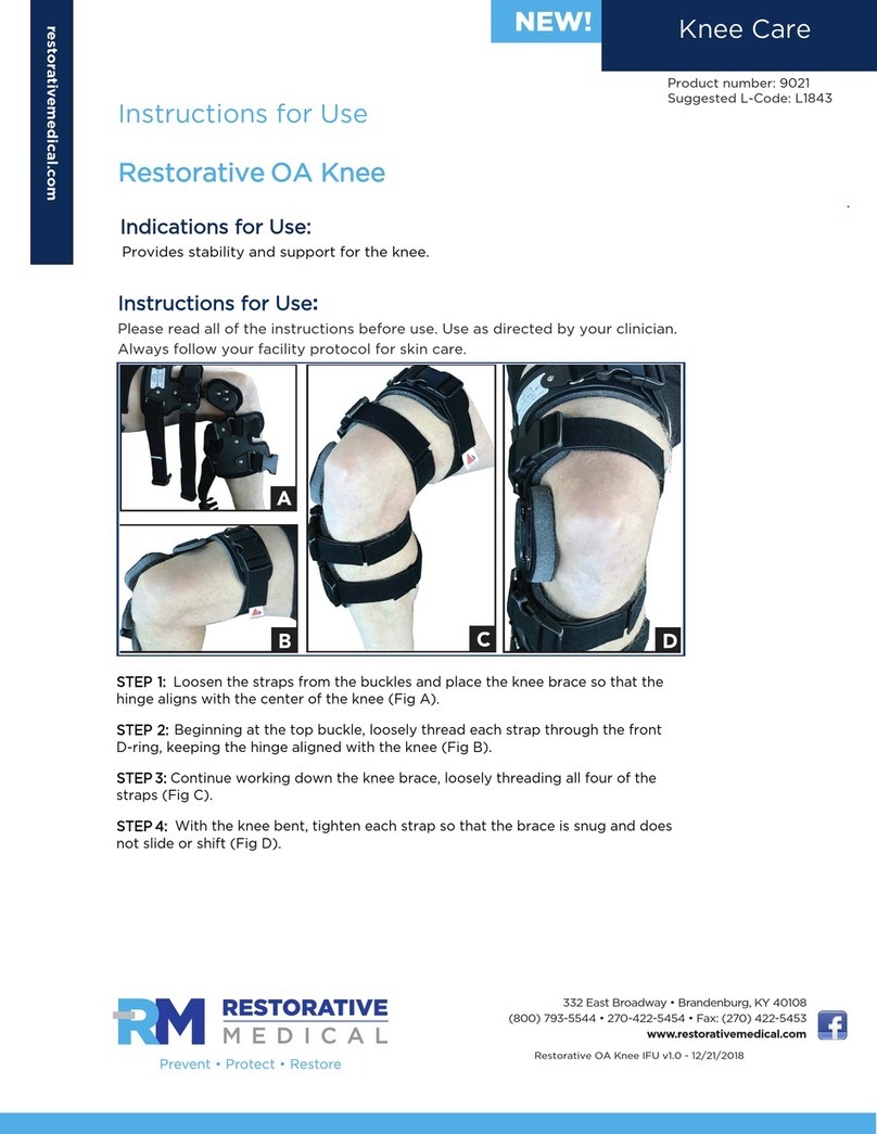 RESTORATIVE MEDICAL Restorative OA Knee Instructions for use