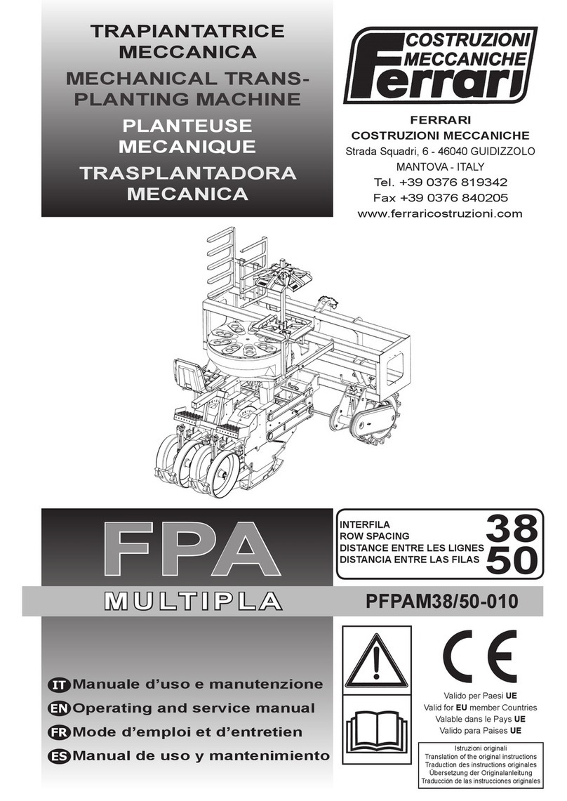 Ferrari FPA MULTIPLA Operating and service manual