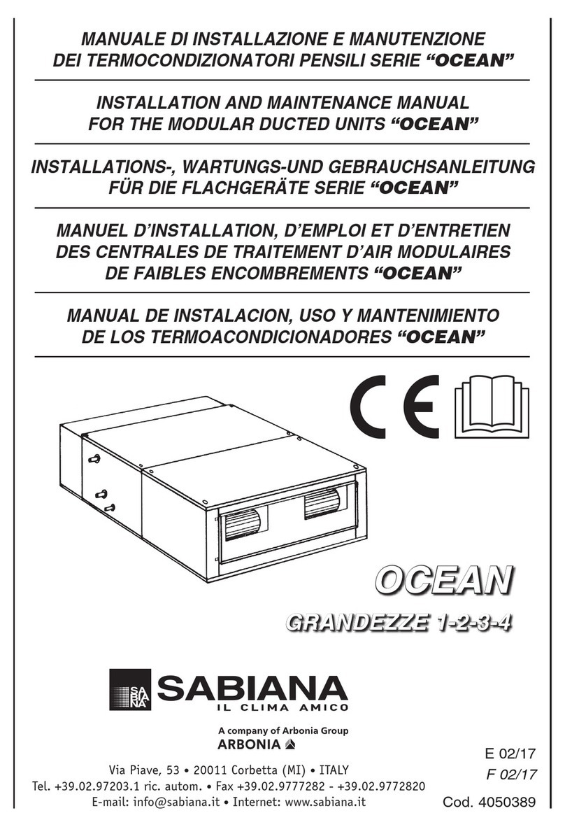 Arbonia SABIANA OCEAN Series Manual