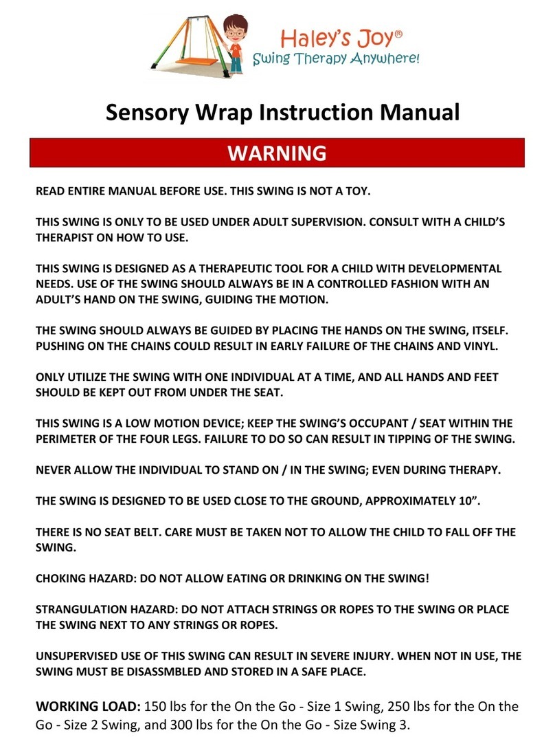 FLAGHOUSE Haley's Joy Sensory Wrap Swing instruction manual