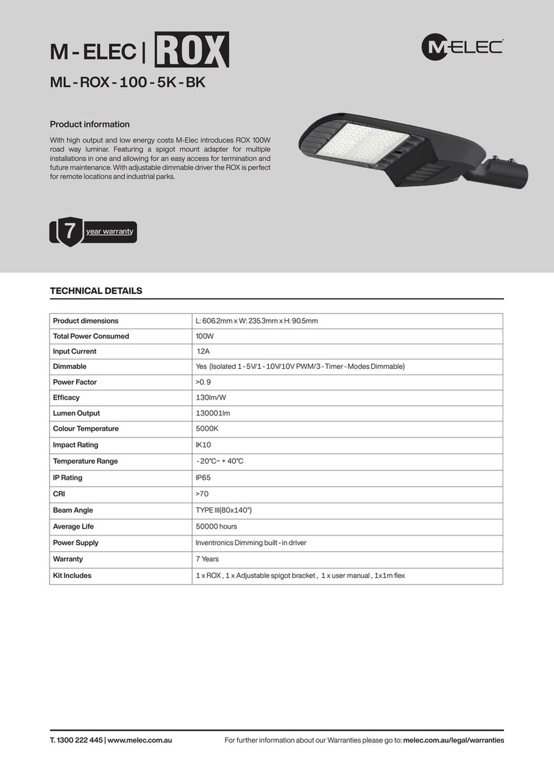 M-Elec ROX User manual