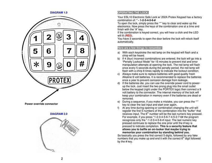 Protex ESL10 operating instructions