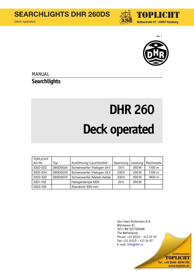 Toplicht DHR 260DS manual