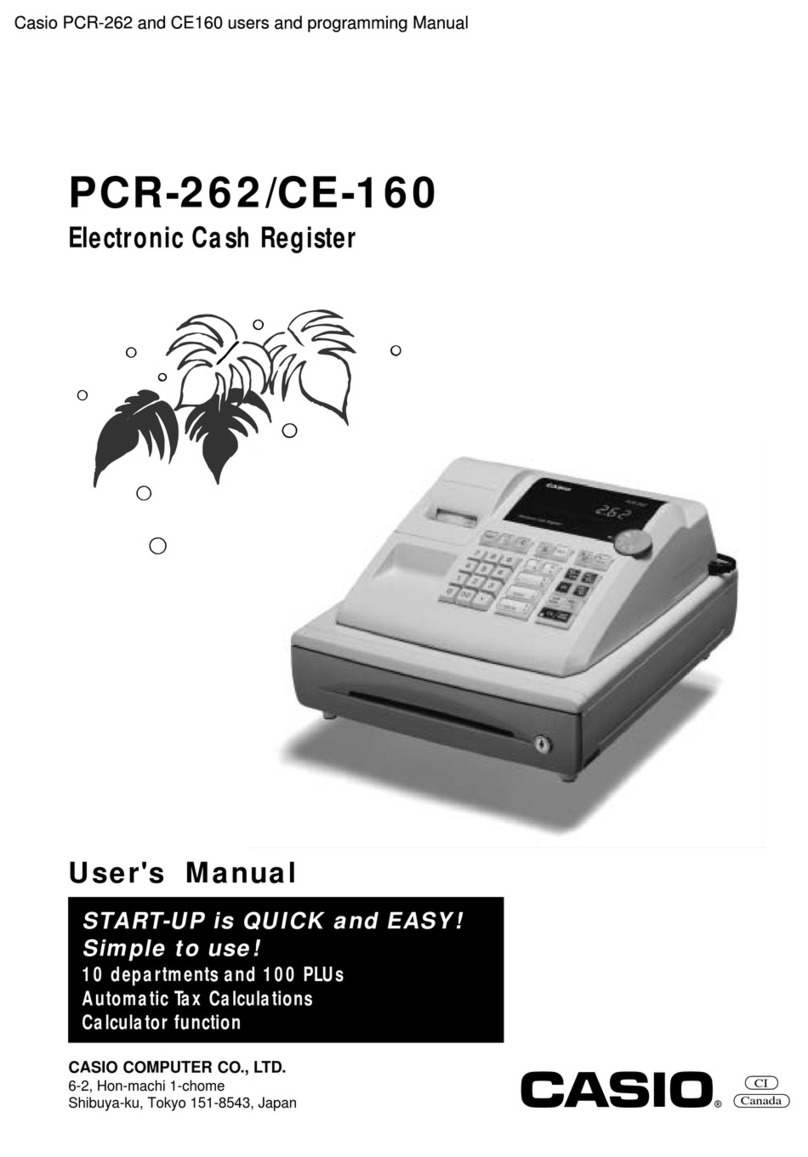 Casio PCR-262 user manual