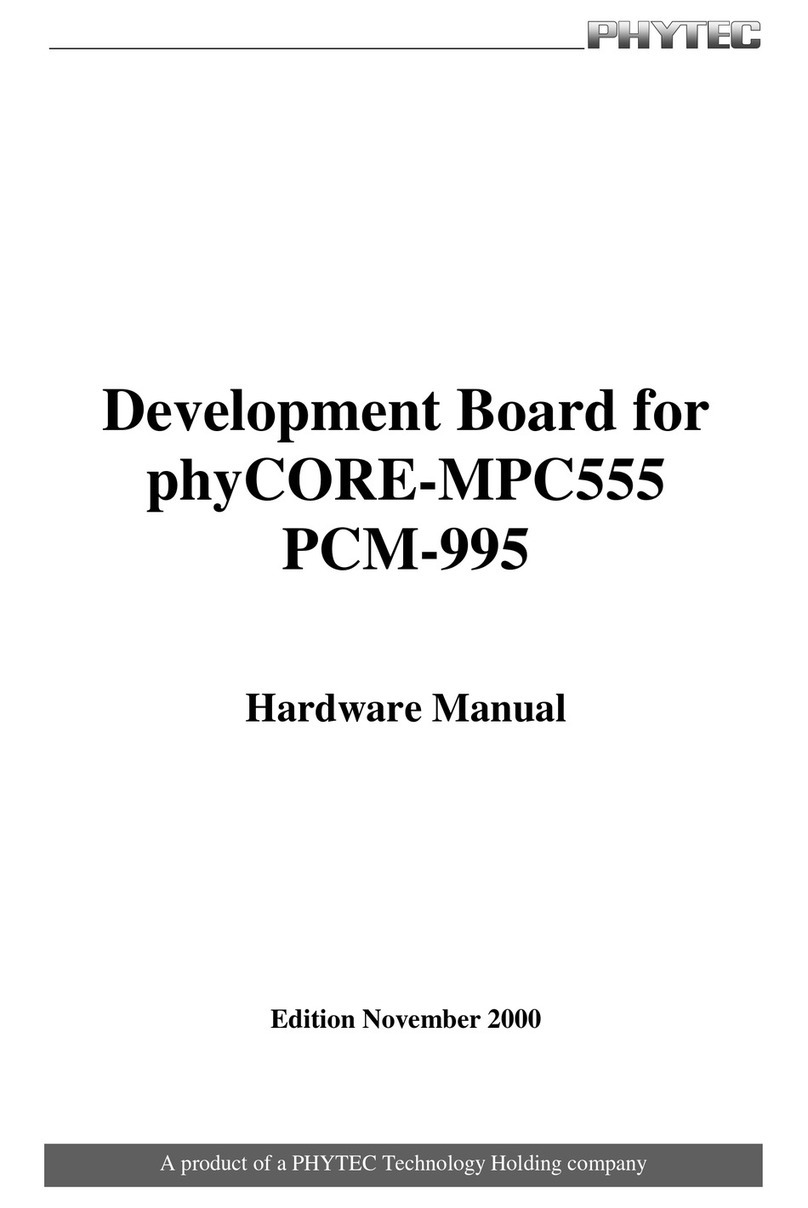 Phytec PCM-995 User manual