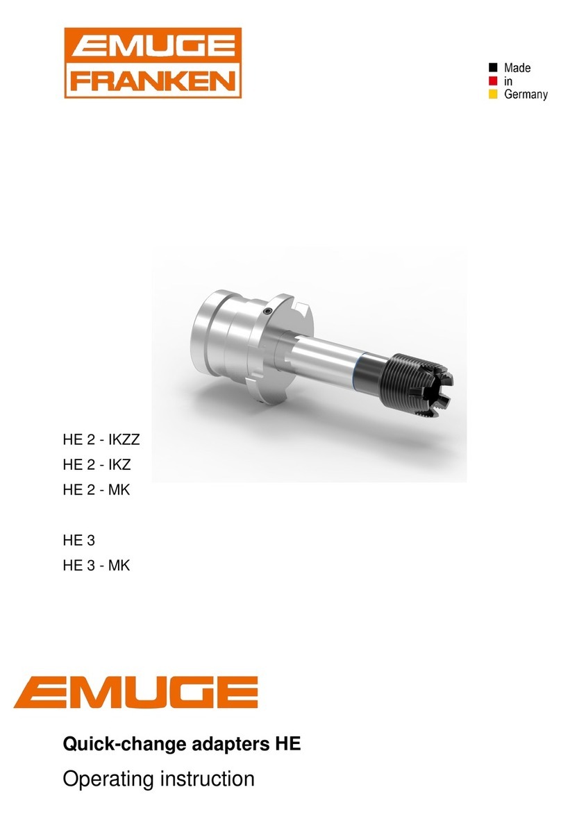 EMUGE FRANKEN HE 2-IKZZ Operating	 instruction
