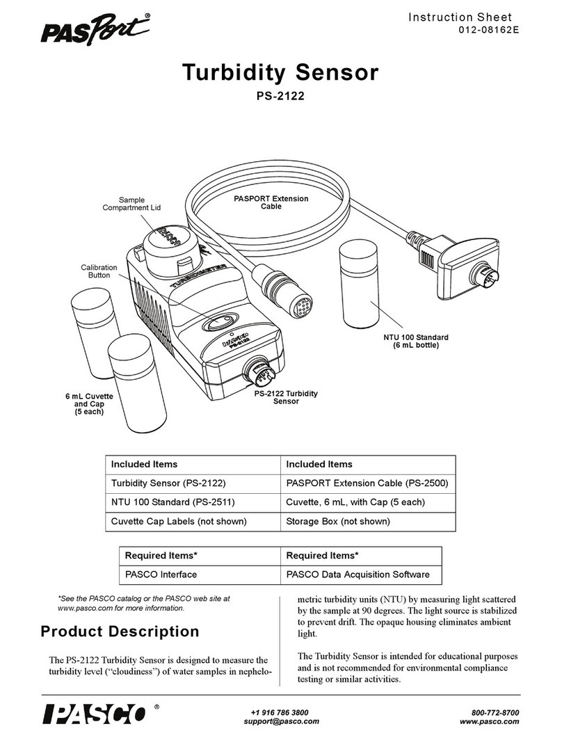 PASCO PASPort PS-2122 instruction sheet