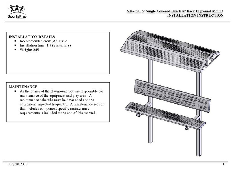 SportsPlay 602-763I 6 Installation instruction