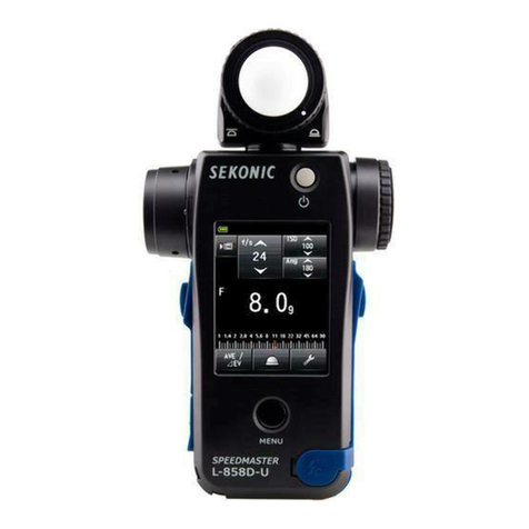 Sekonic SPEEDMASTER L-858D User guide