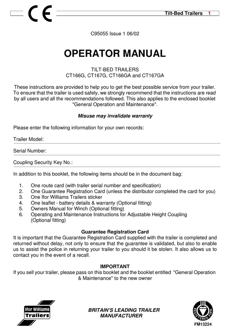 Ifor Williams Trailers CT166G User manual