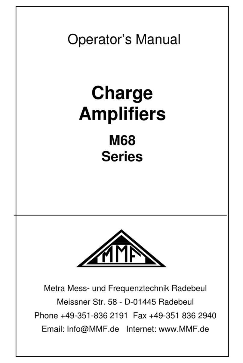 MMF M68 Series User manual