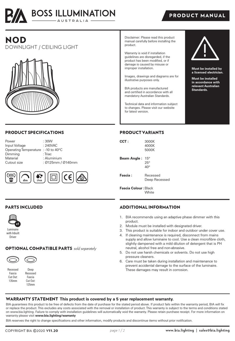 BOSS ILLUMINATION NOD product manual