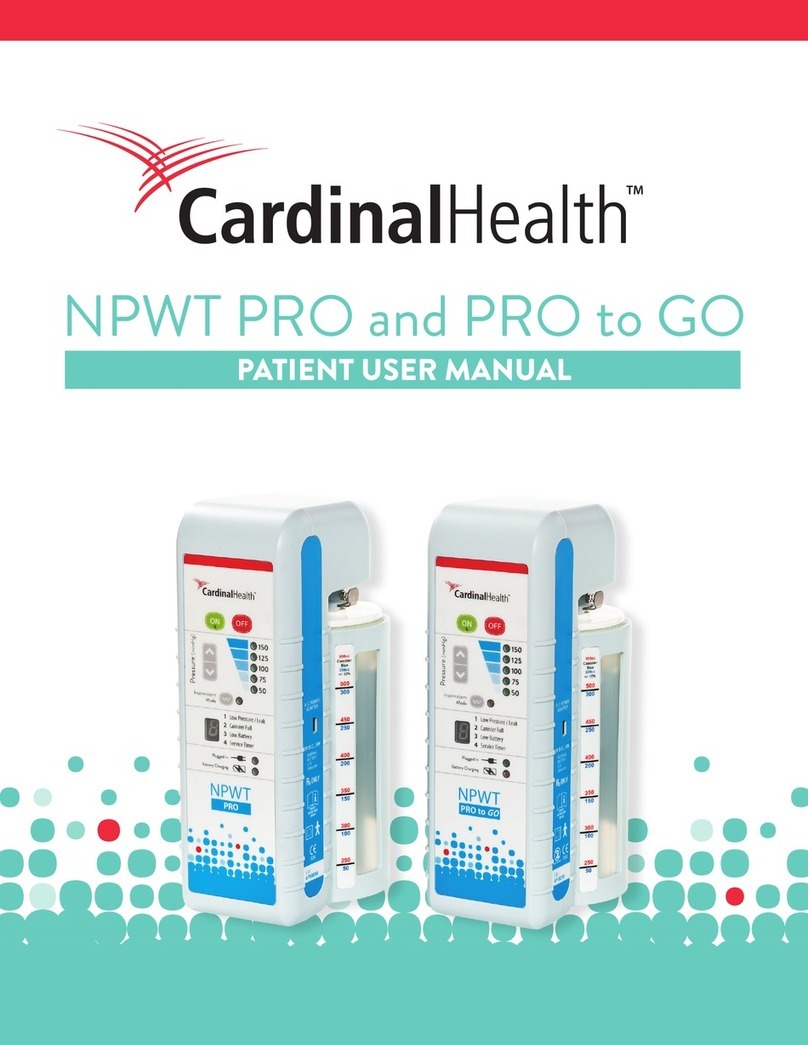 Cardinal Health NPWT PRO User manual Cardinal Health NPWT PRO User manual