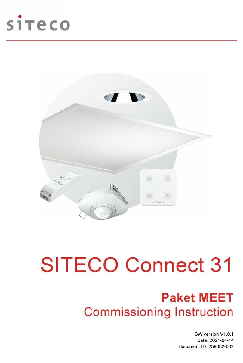Siteco Connect 31 Commissioning Instruction