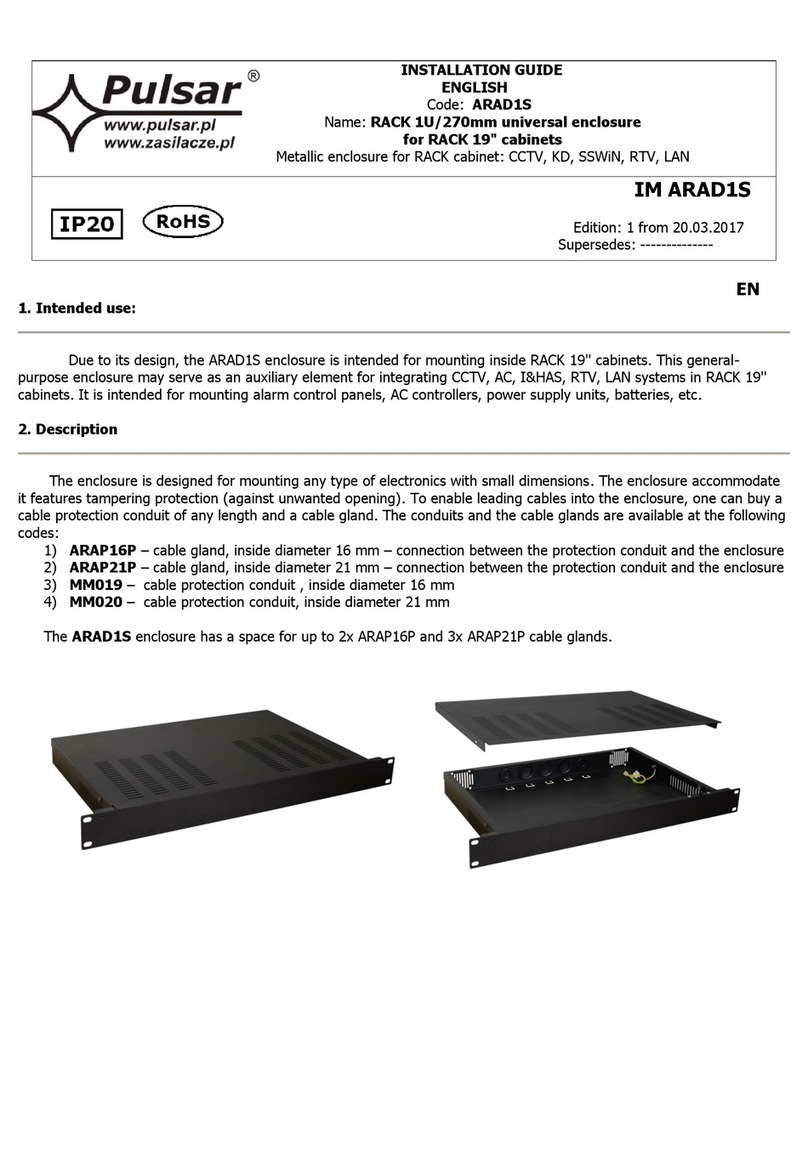 Pulsar ARAD1S installation guide