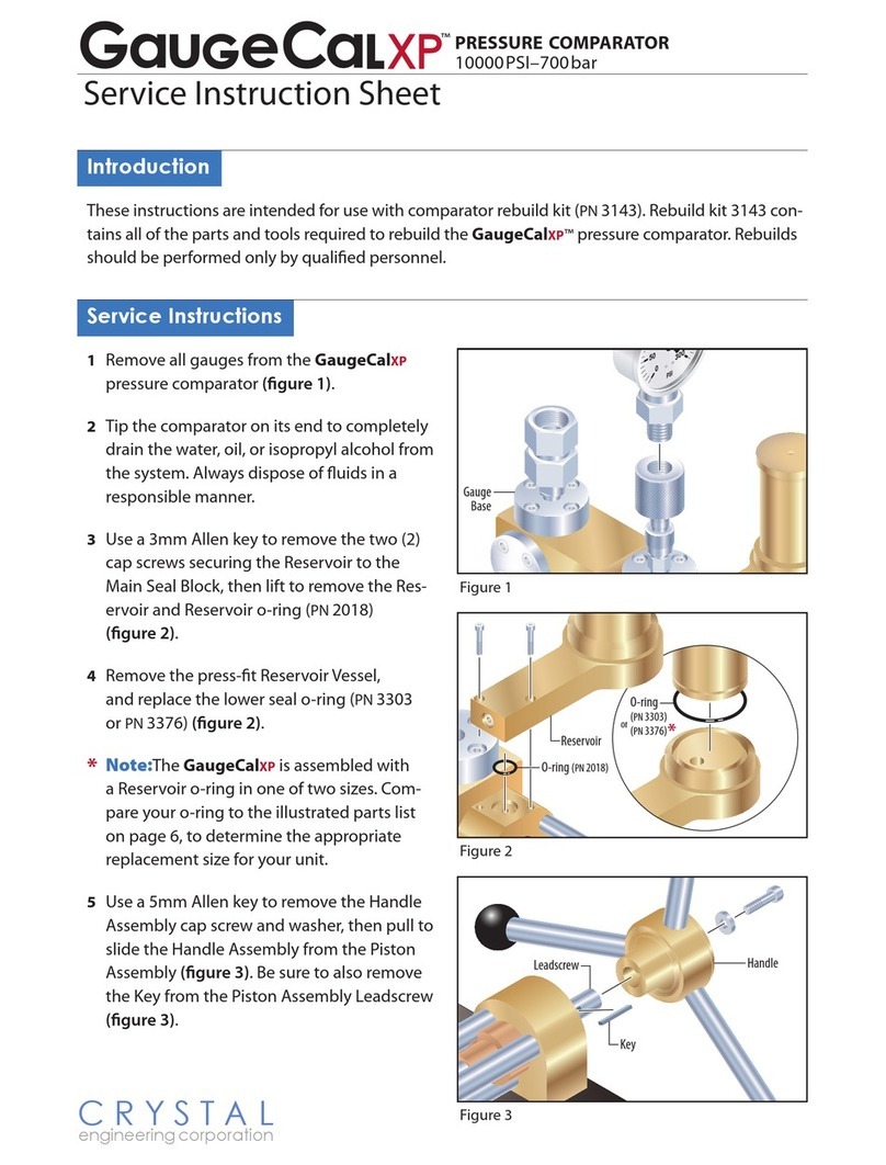 Crystal GauGeCaLXP Service Instruction Sheet