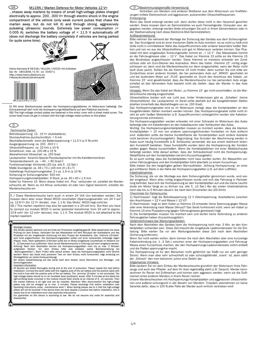 Kemo Marten Defence manual