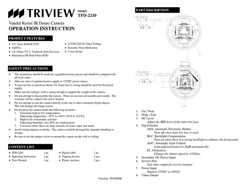 TRIVIEW TFD-2210 Technical manual