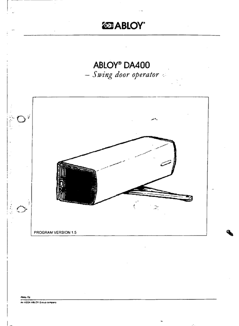 Abloy DA400 manual