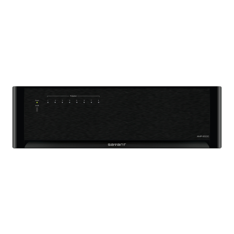 Savant AMP-2000 Series User manual