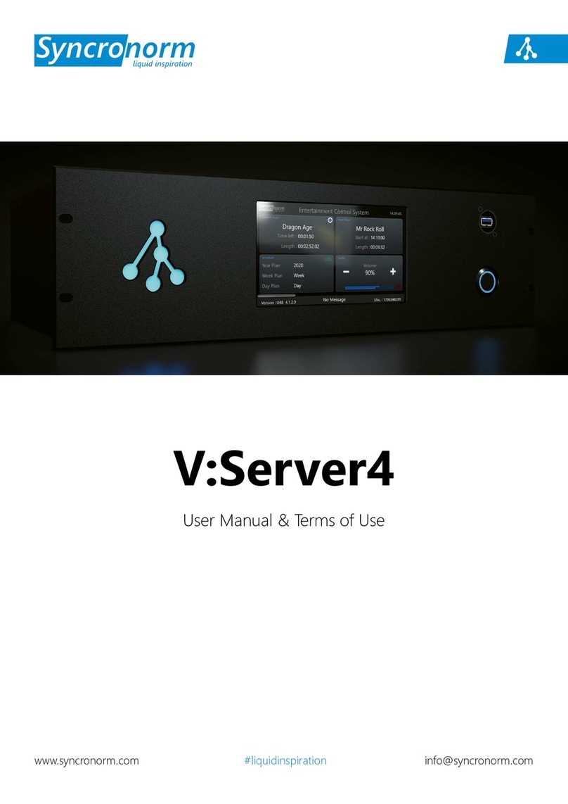 Syncronorm V:Server4 User manual