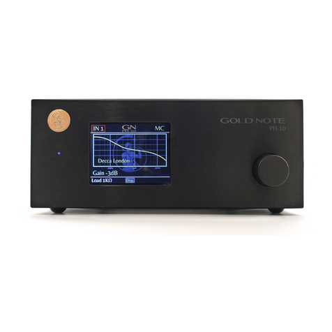 Gold Note PH-10 User manual