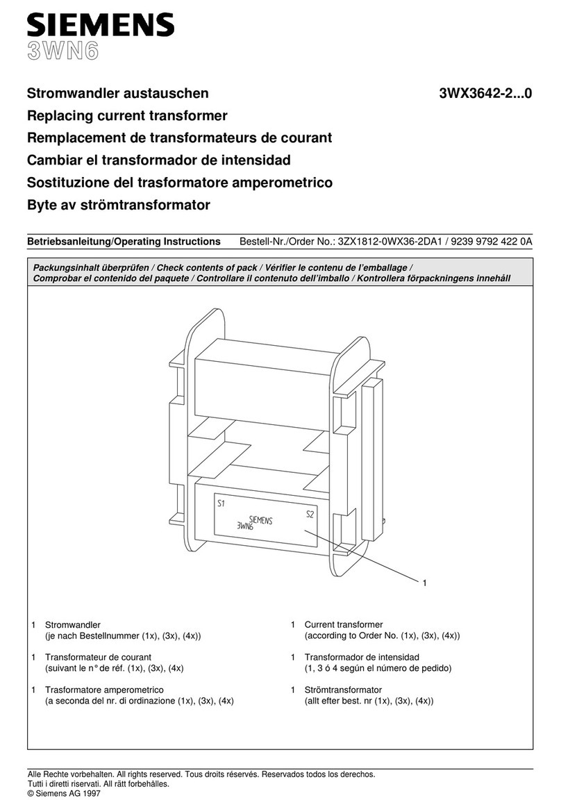 Siemens 3WX3642-2 0 Series operating instructions Siemens 3WX3642-2 0 Series operating instructions