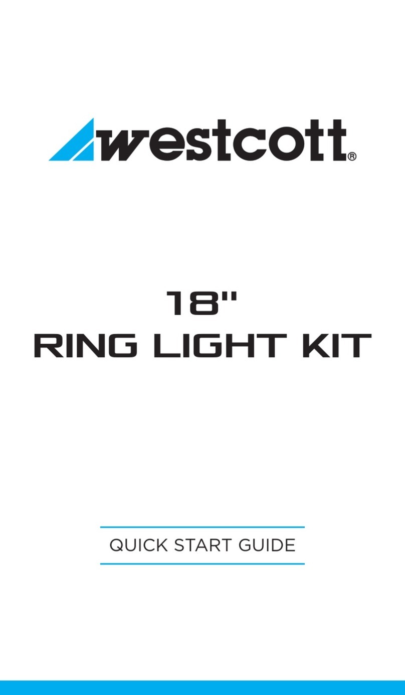 Westcott RING LIGHT KIT quick start guide Westcott RING LIGHT KIT quick start guide