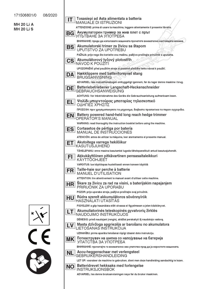 Stiga MH 20 Li A User manual