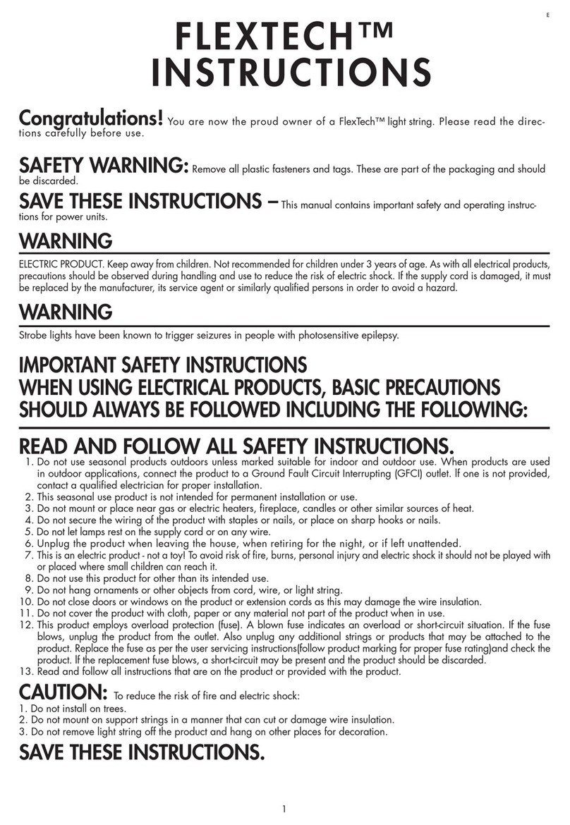 Gemmy FLEXTECH light string instructions