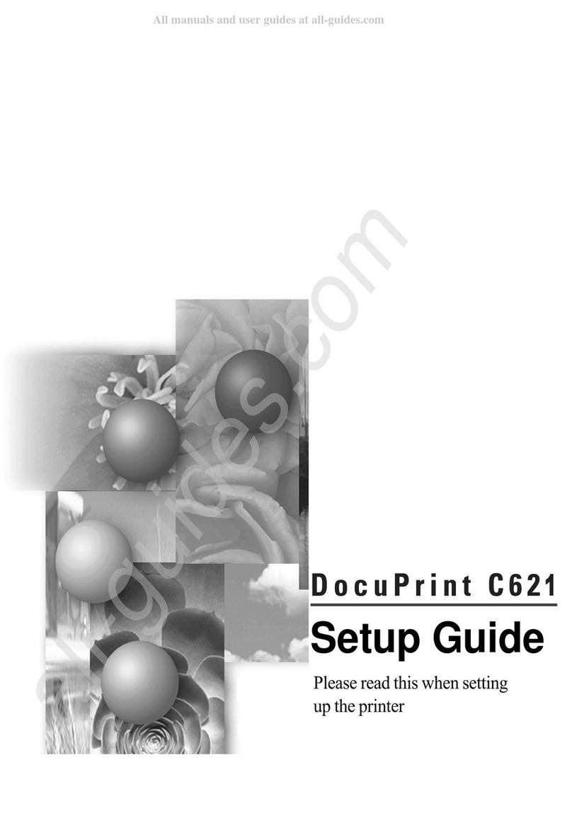 Xerox DocuPrint C621 User manual