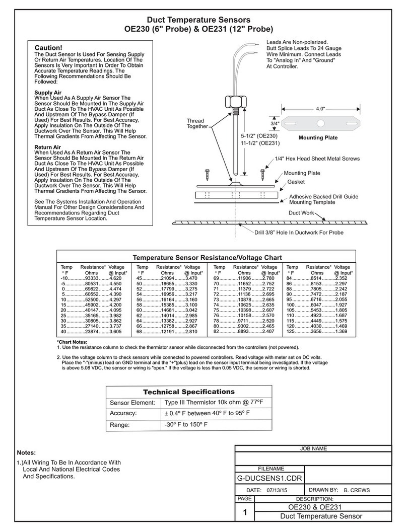 WattMaster OE230 manual