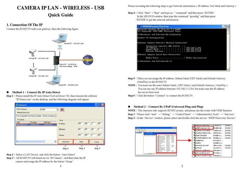 Bosslan BOSSC55 Wi-Fi Camera Pro User manual