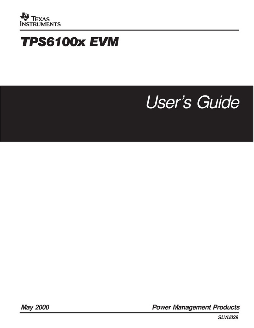 Texas Instruments TPS6100 EVM Series User manual