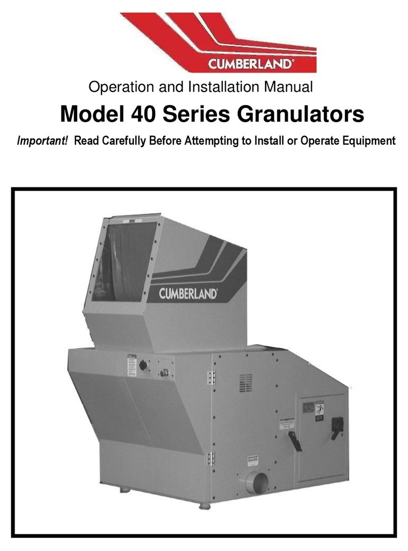 Cumberland 40 Series Operation and installation manual