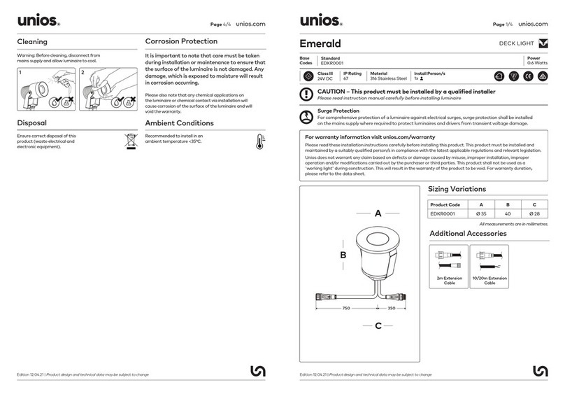 unios Emerald User manual