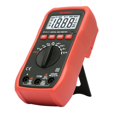 Maxwell Digital Multimeters 25221 User manual